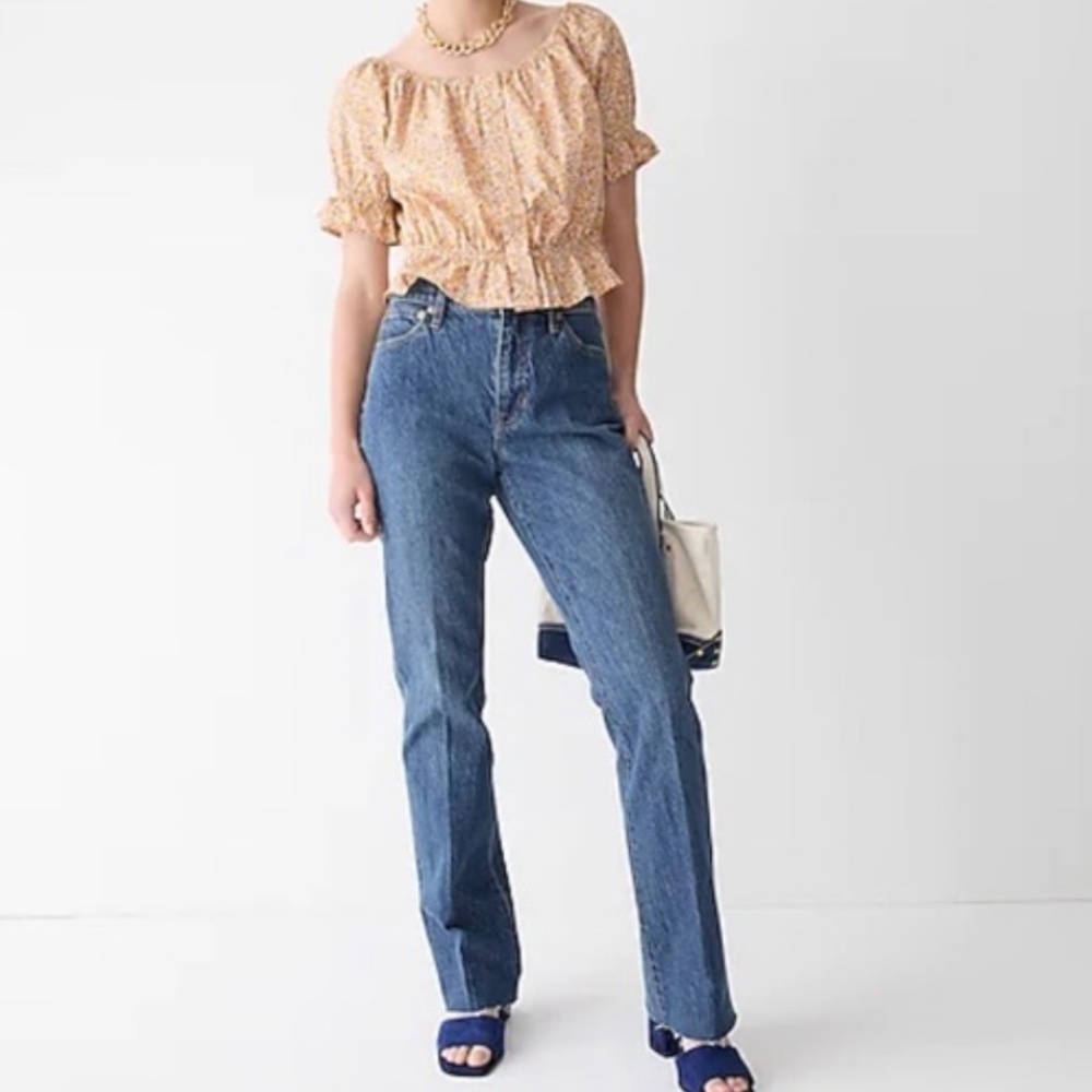 J. Crew  Full-Length Demi-Boot Jean in Kamari Wash 31tall
